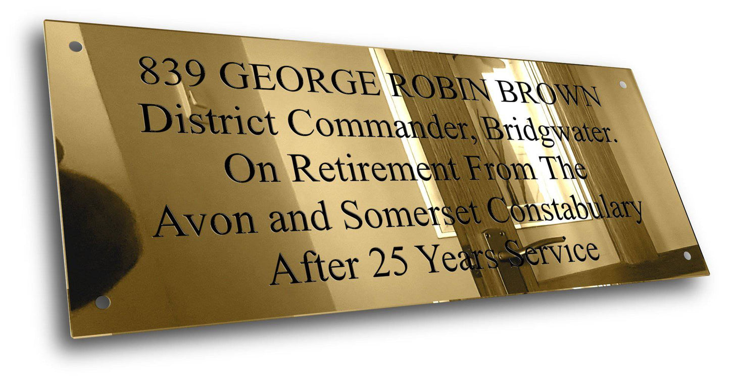 Brass-Plaque-Engraved font