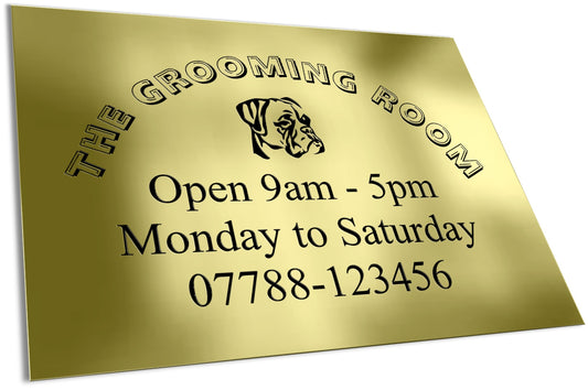Brass Business Signs - The Engraving Store