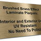 Brushed Brass Effect Laminate Plaques - The Engraving Store