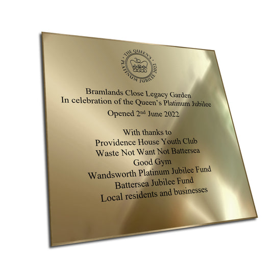 Queen's-platinum-jubilee-plaque-engraved-brass